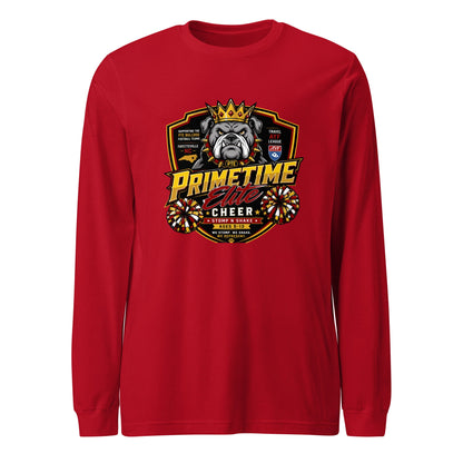 Performance | Long Sleeve Tee | PTE Bulldog Cheer | Shield Logo