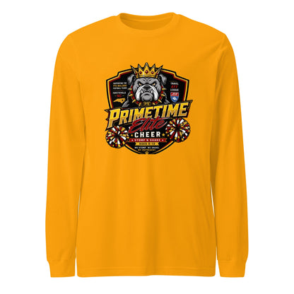 Performance | Long Sleeve Tee | PTE Bulldog Cheer | Shield Logo