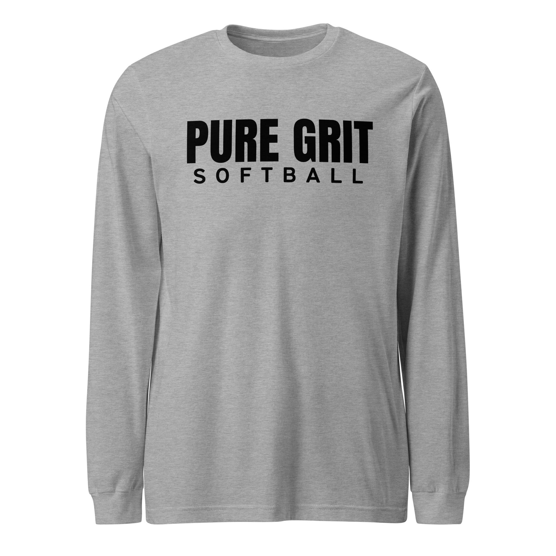 Performance | Long Sleeve Tee | Pure Grit Softball | Main Logo