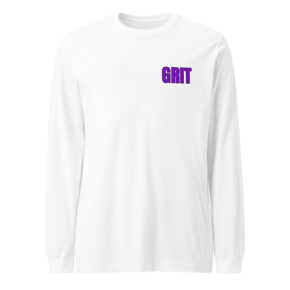 Performance | Long Sleeve Tee | Pure Grit Softball | Purple Logo