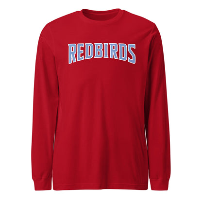 Performance | Long Sleeve Tee | Redbirds | Script Logo