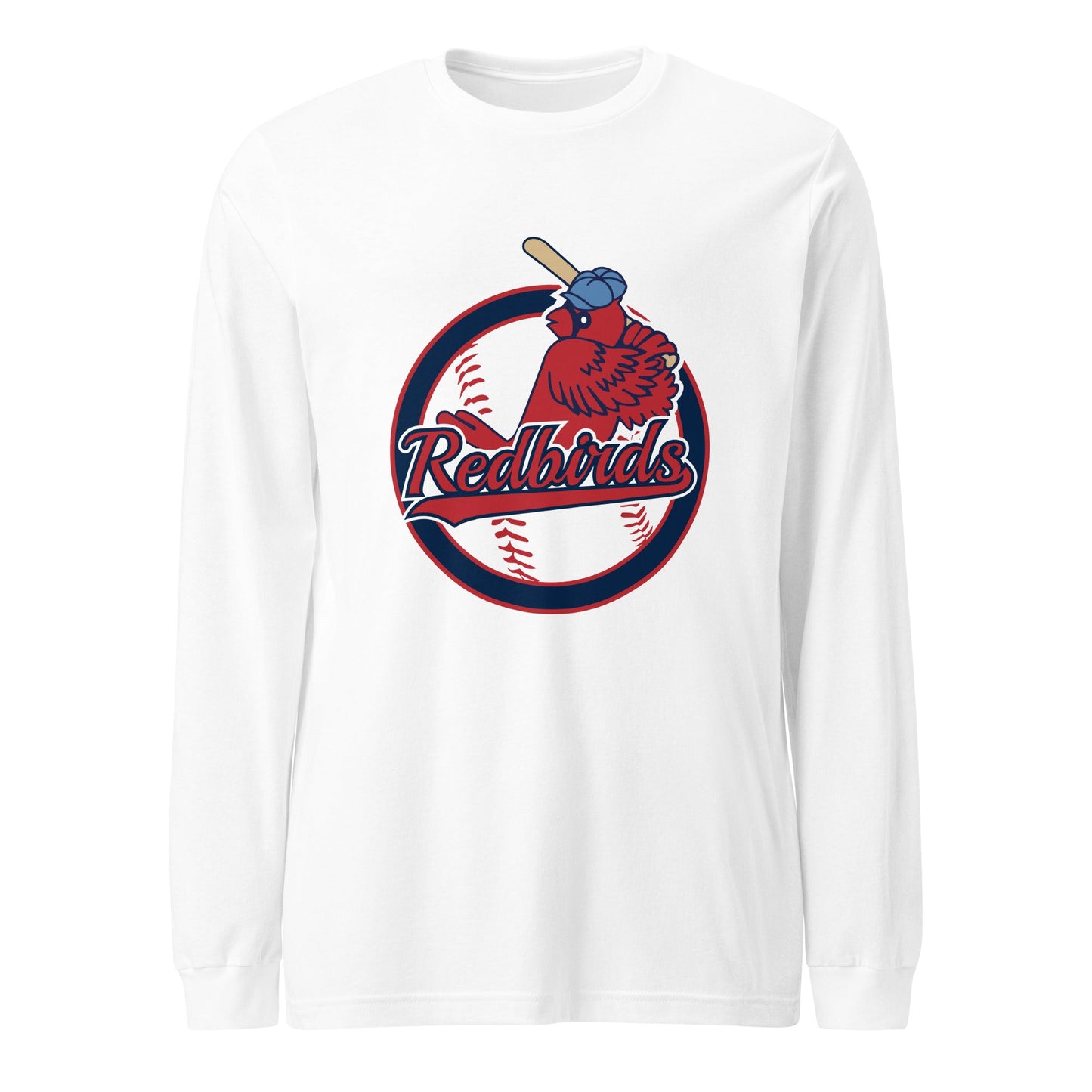 Performance | Long Sleeve Tee | Redbirds | Vintage Badge Logo