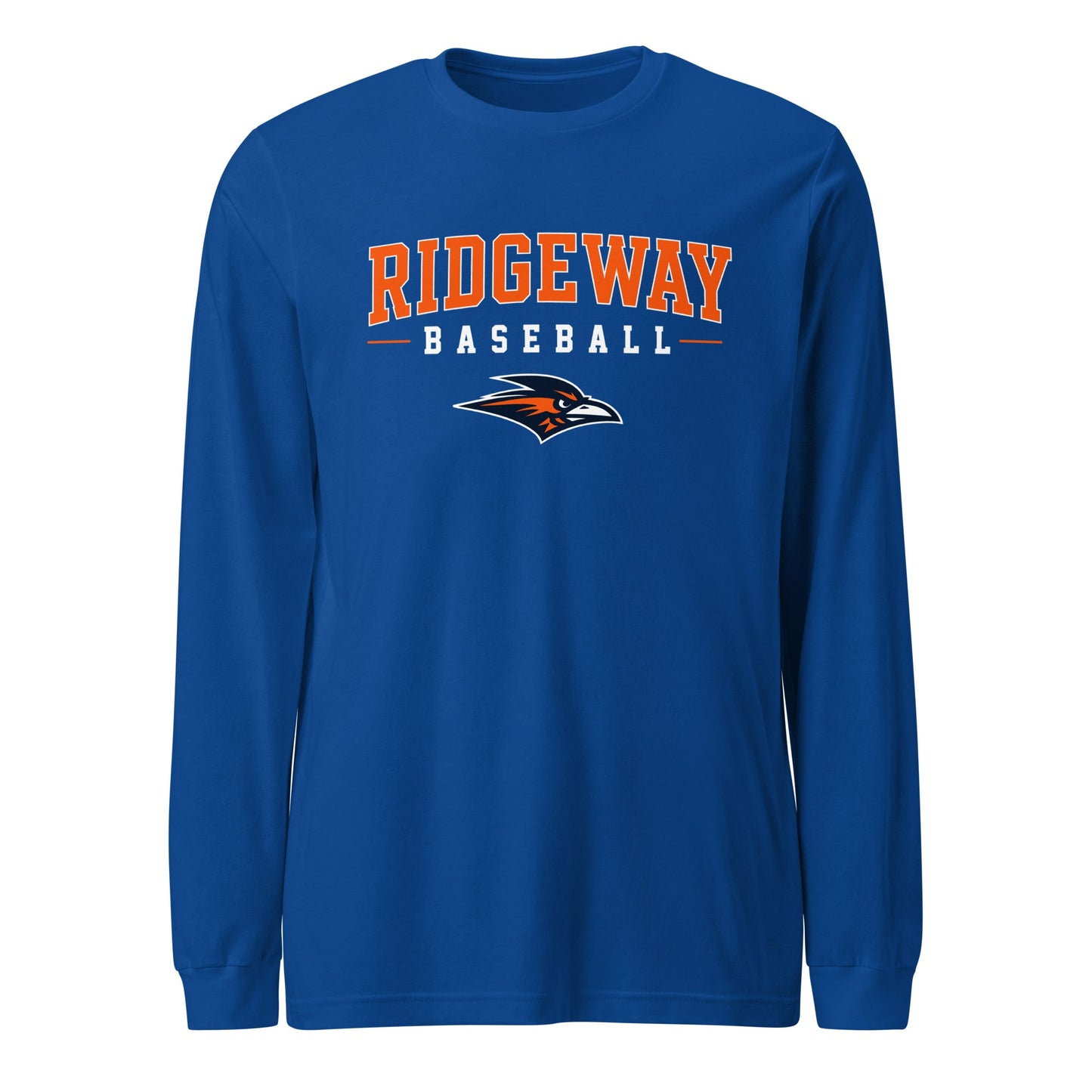 Performance | Long Sleeve Tee | Ridgeway High School Baseball | Emblem Logo
