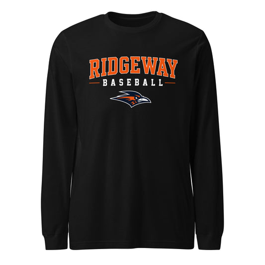 Performance | Long Sleeve Tee | Ridgeway High School Baseball | Emblem Logo