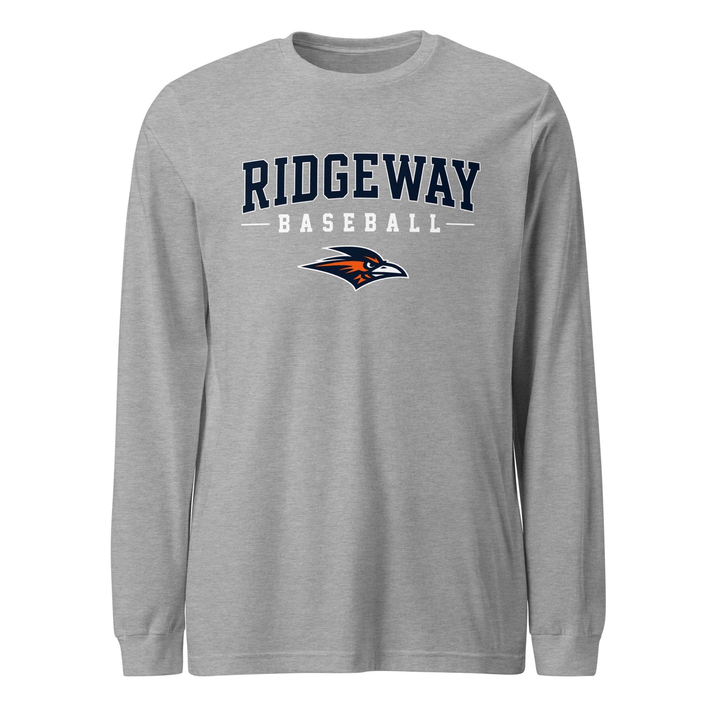 Performance | Long Sleeve Tee | Ridgeway High School Baseball | Modern Script Logo