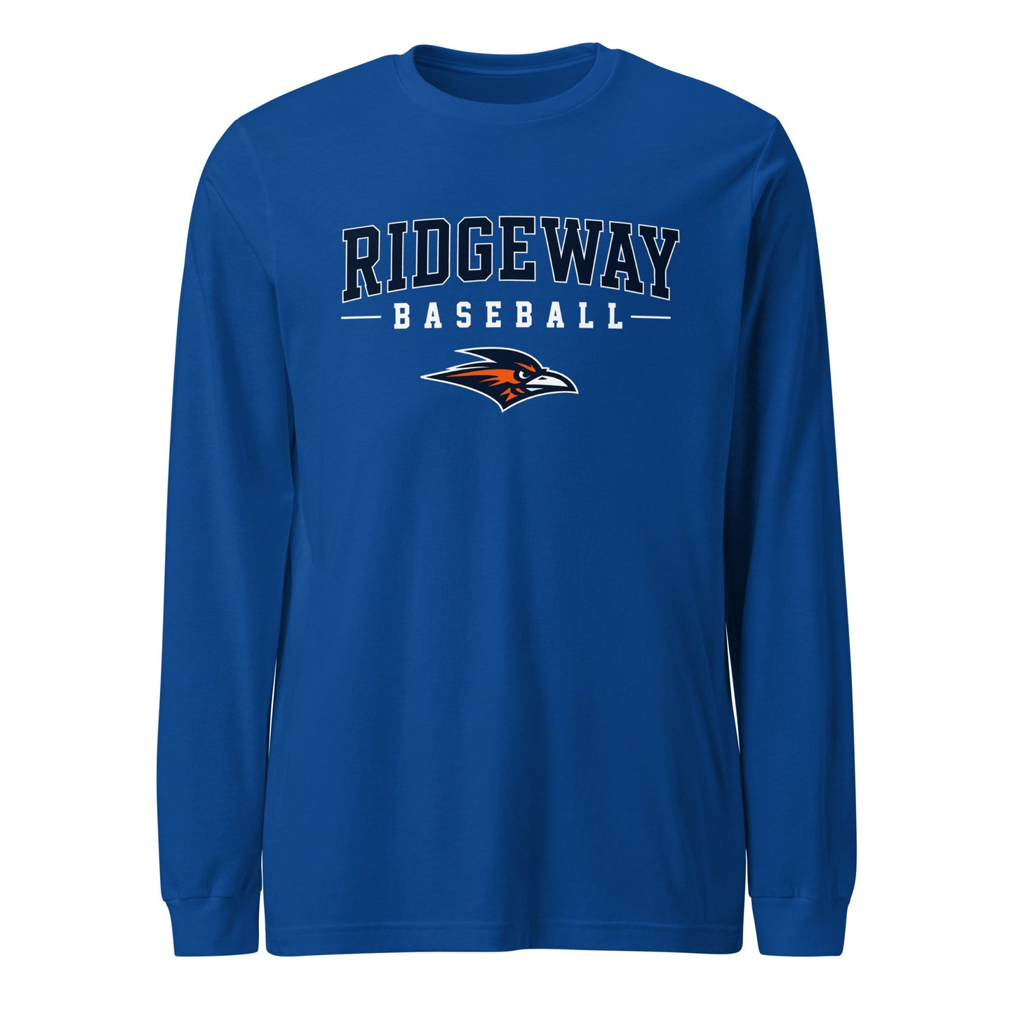 Performance | Long Sleeve Tee | Ridgeway High School Baseball | Modern Script Logo