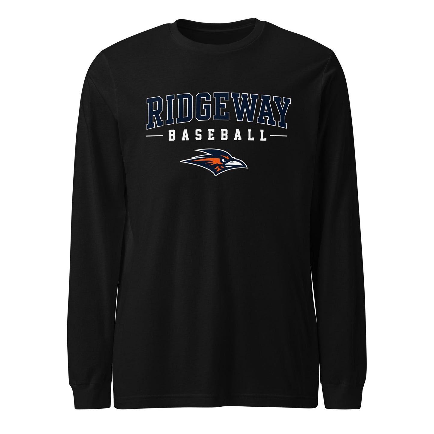 Performance | Long Sleeve Tee | Ridgeway High School Baseball | Modern Script Logo