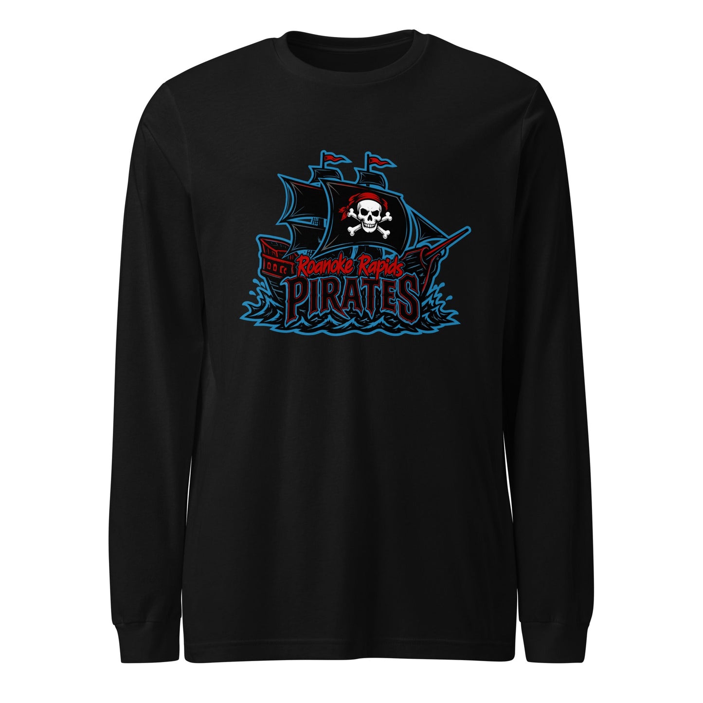 Performance | Long Sleeve Tee | Roanoke Rapids Pirates | Black Sail Battlers Logo