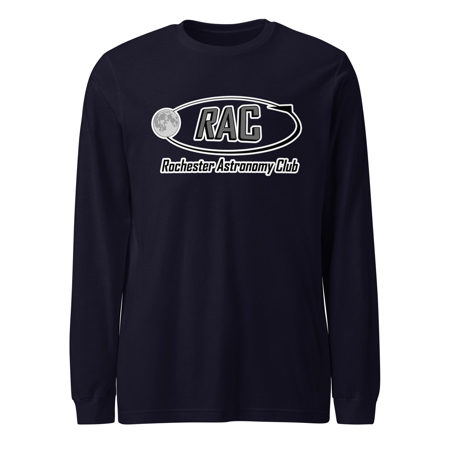 Performance | Long Sleeve Tee | Rochester Astronomy Club | Orbit Logo