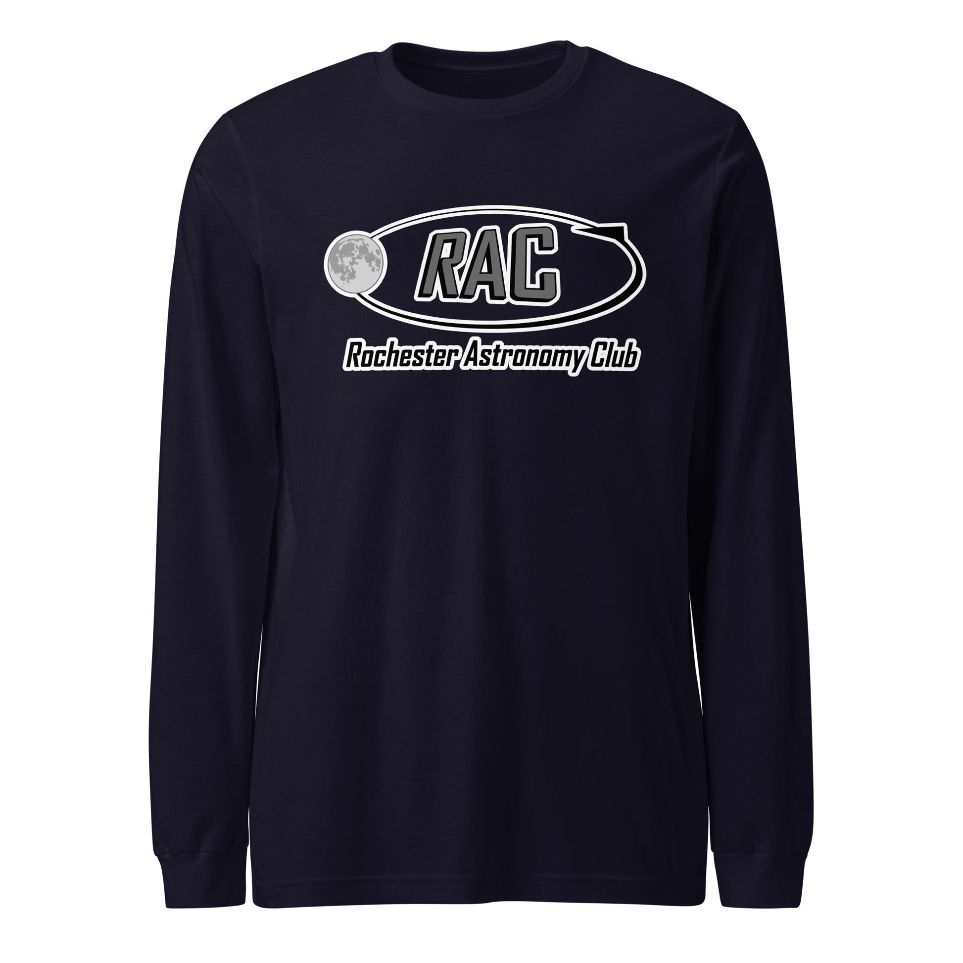 Performance | Long Sleeve Tee | Rochester Astronomy Club | Orbit Logo