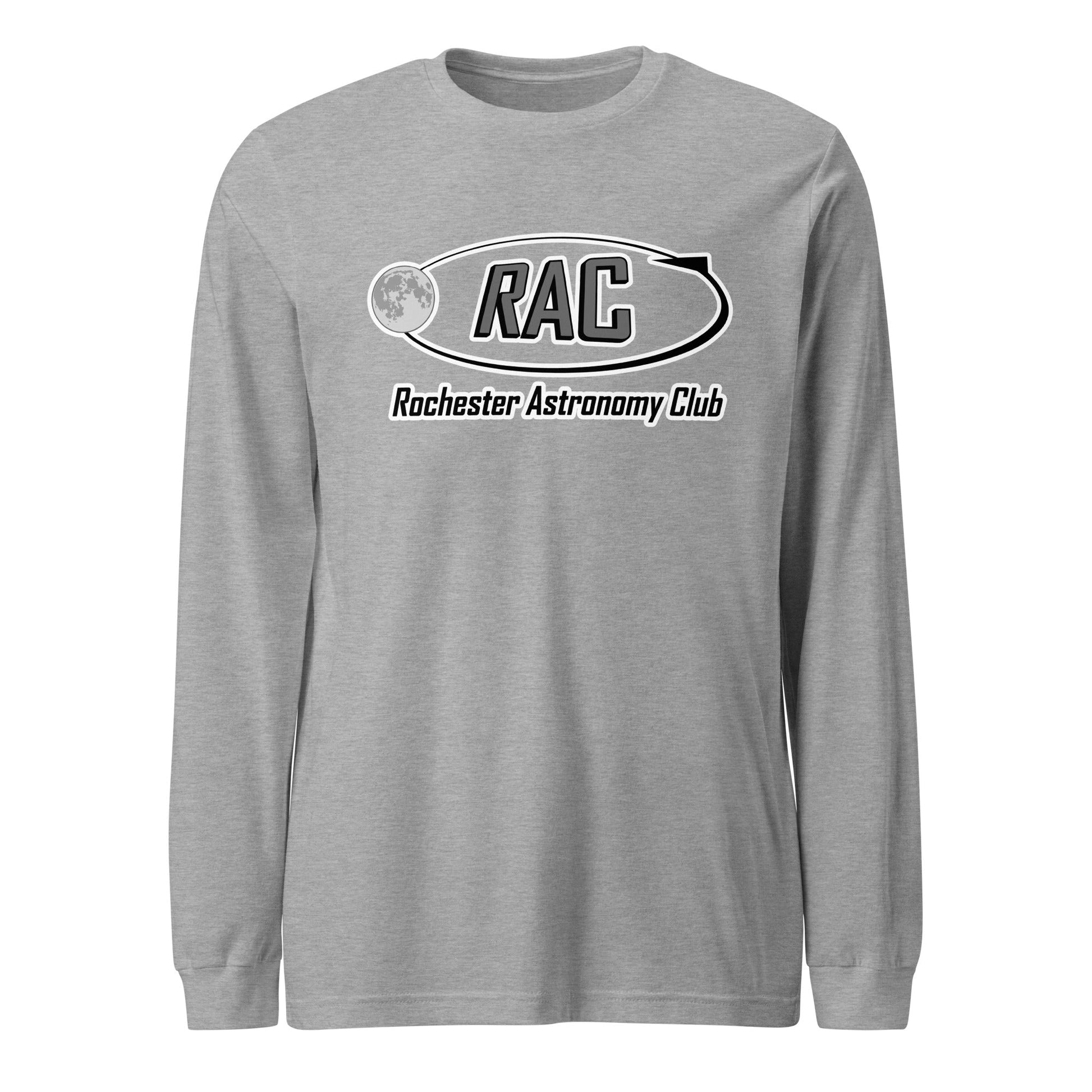 Performance | Long Sleeve Tee | Rochester Astronomy Club | Orbit Logo