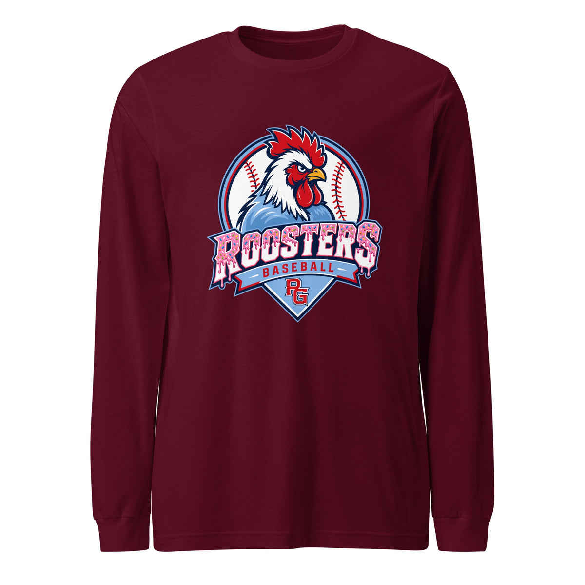 Performance | Long Sleeve Tee | Rooster Nation | Emblem Logo