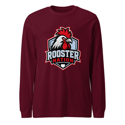 Performance | Long Sleeve Tee | Rooster Nation | Shield Logo