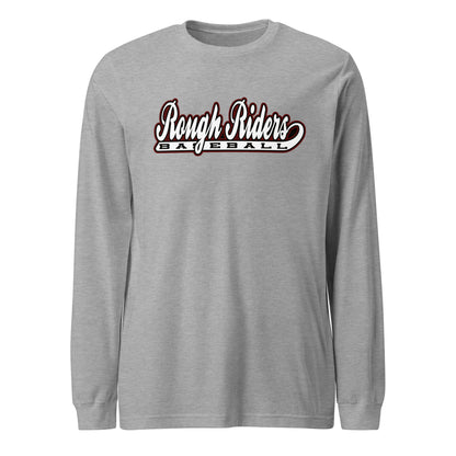 Performance | Long Sleeve Tee | Rough Riders | Baseball Script Logo