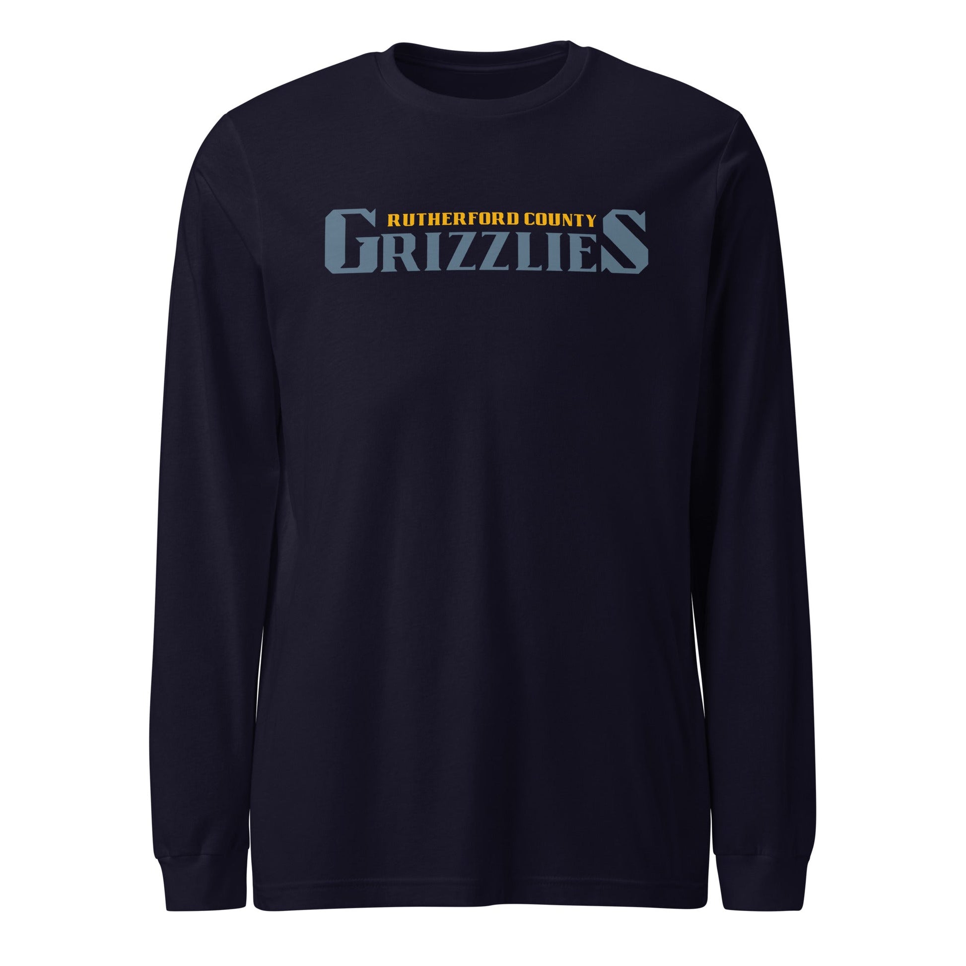 Performance | Long Sleeve Tee | Rutherford County Grizzlies Football | Alt Script Logo