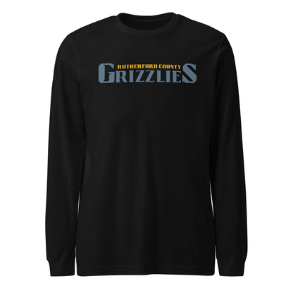 Performance | Long Sleeve Tee | Rutherford County Grizzlies Football | Alt Script Logo