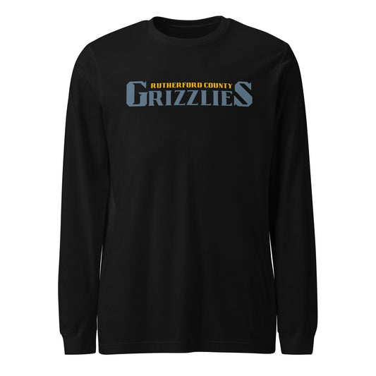Performance | Long Sleeve Tee | Rutherford County Grizzlies Football | Alt Script Logo