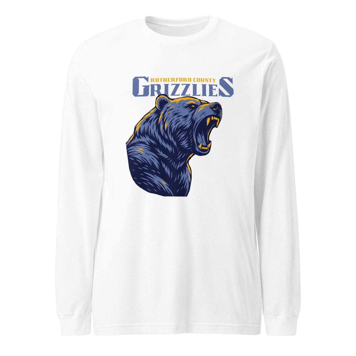 Performance | Long Sleeve Tee | Rutherford County Grizzlies Football | Big Grizzlies Logo
