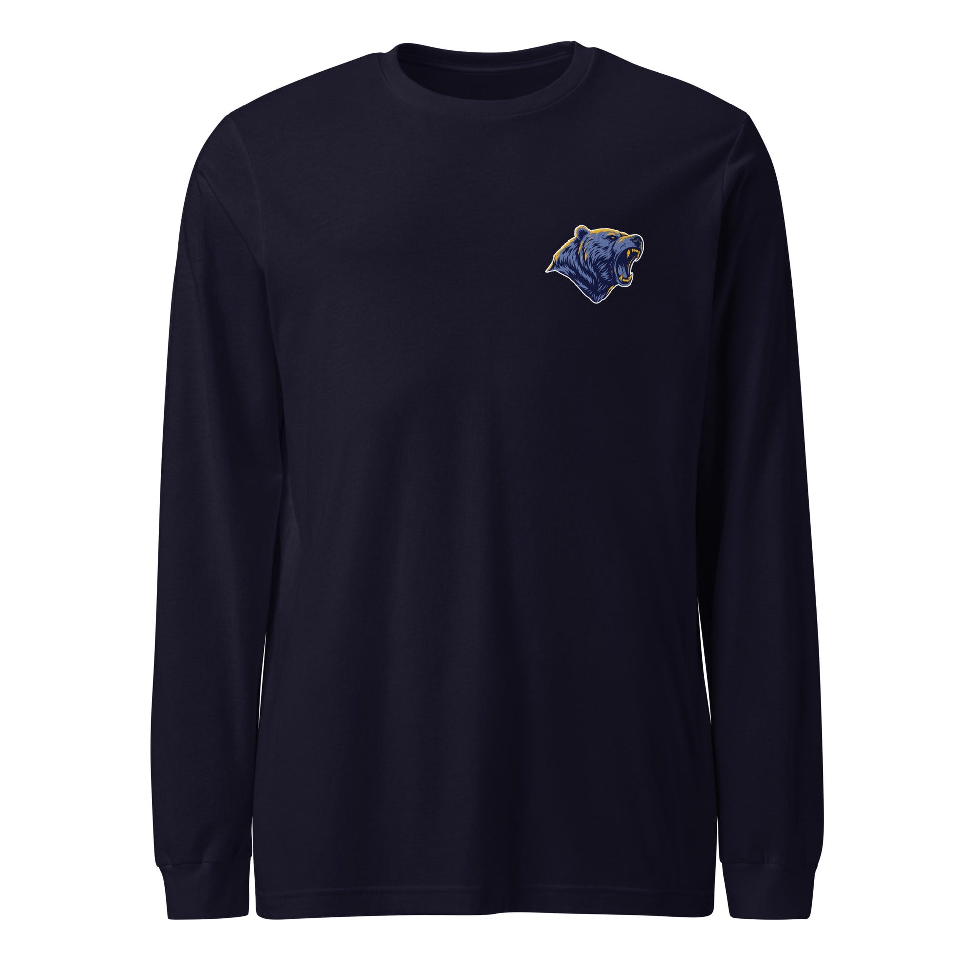 Performance | Long Sleeve Tee | Rutherford County Grizzlies Football | Mascot Logo