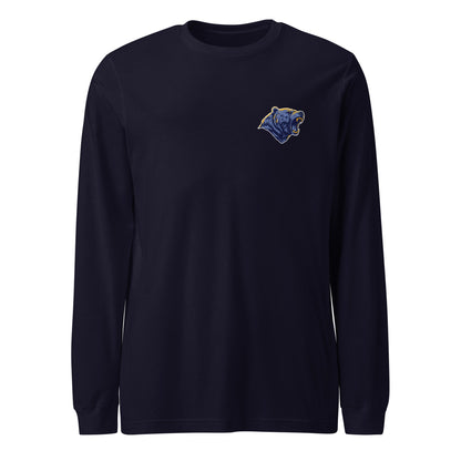 Performance | Long Sleeve Tee | Rutherford County Grizzlies Football | Mascot Logo