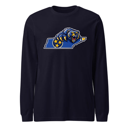 Performance | Long Sleeve Tee | Rutherford County Grizzlies Football | Tennessee Logo