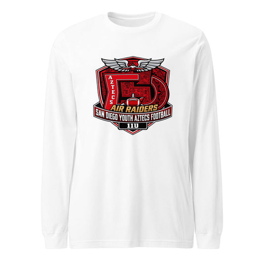 Performance | Long Sleeve Tee | San Diego Youth Aztecs Football 11u Air Raiders | Shield Logo