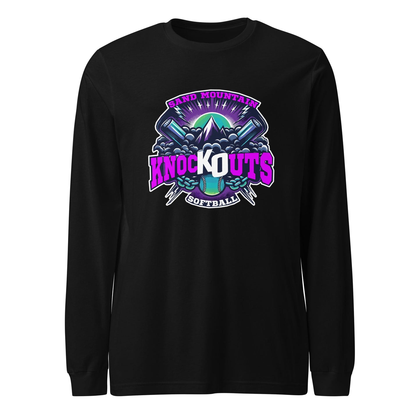 Performance | Long Sleeve Tee | Sand Mountain Knockouts | Ball & Bat Logo