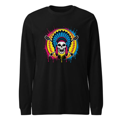Performance | Long Sleeve Tee | Savage Softball | Emblem Logo
