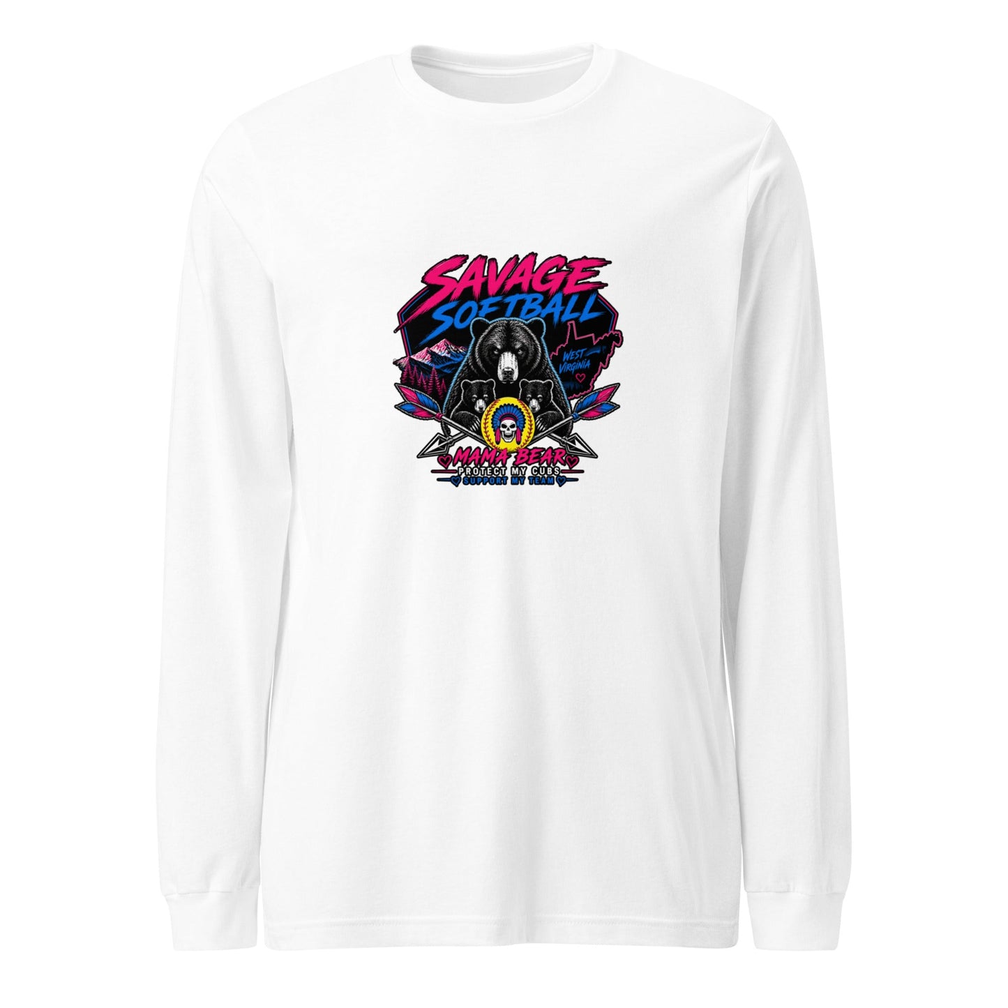 Performance | Long Sleeve Tee | Savage Softball | Mascot Logo