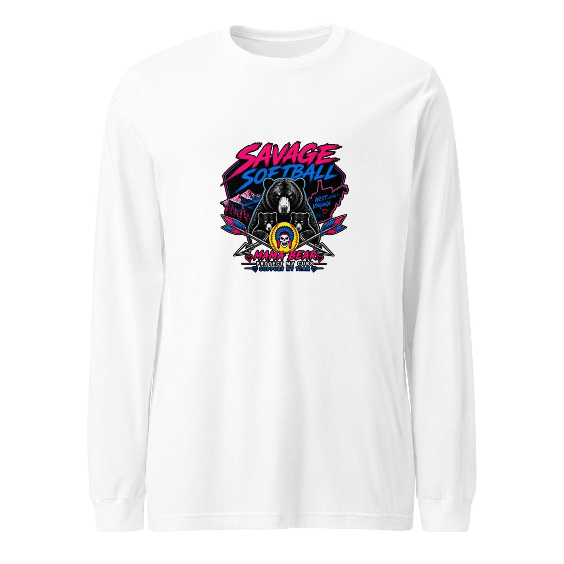Performance | Long Sleeve Tee | Savage Softball | Mascot Logo