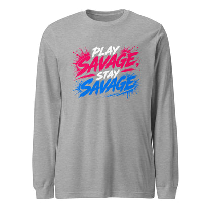 Performance | Long Sleeve Tee | Savage Softball | Play Stay Logo