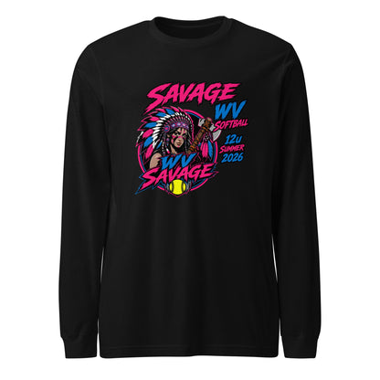 Performance | Long Sleeve Tee | Savage | Vanguard Logo