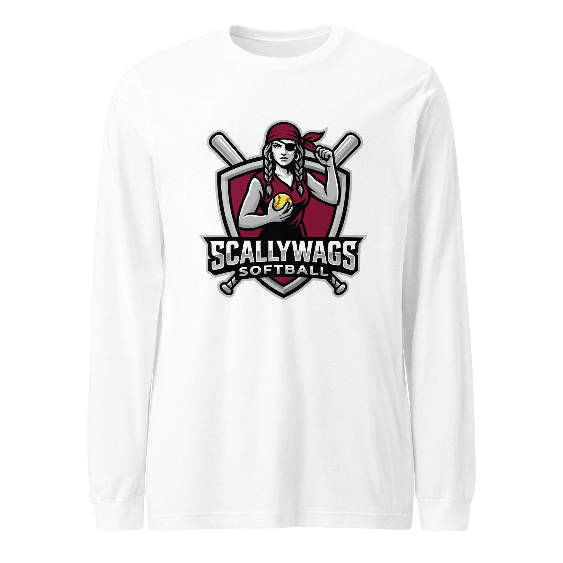 Performance | Long Sleeve Tee | Scallywags Softball | Crest Logo