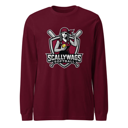 Performance | Long Sleeve Tee | Scallywags Softball | Crest Logo
