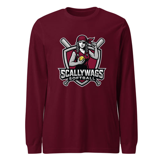Performance | Long Sleeve Tee | Scallywags Softball | Crest Logo