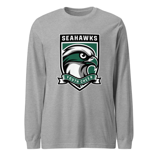 Performance | Long Sleeve Tee | Seahawks Youth Cheer | Shield Logo