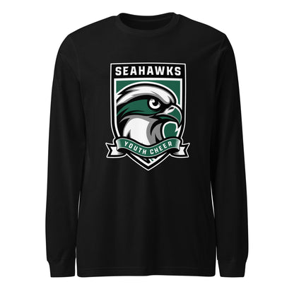 Performance | Long Sleeve Tee | Seahawks Youth Cheer | Shield Logo