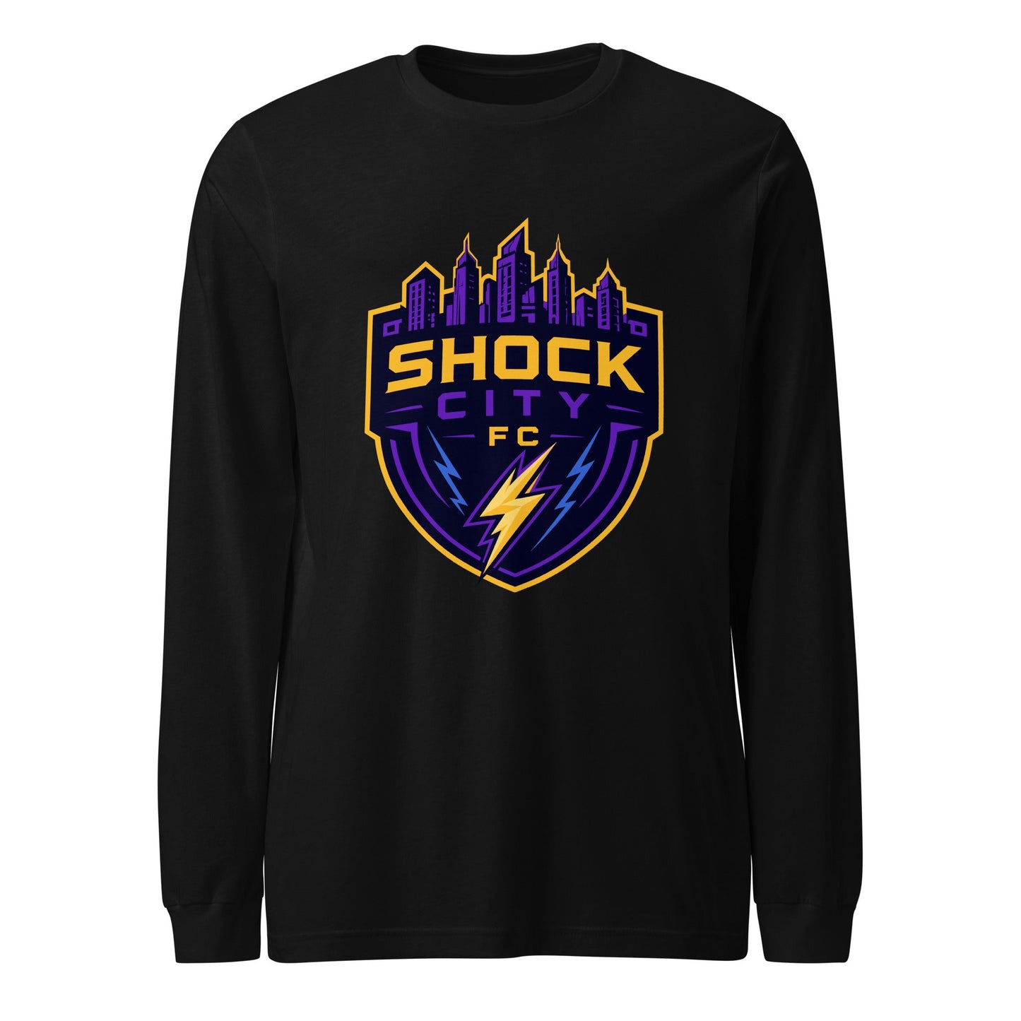 Performance | Long Sleeve Tee | Shock City FC | Crest Logo