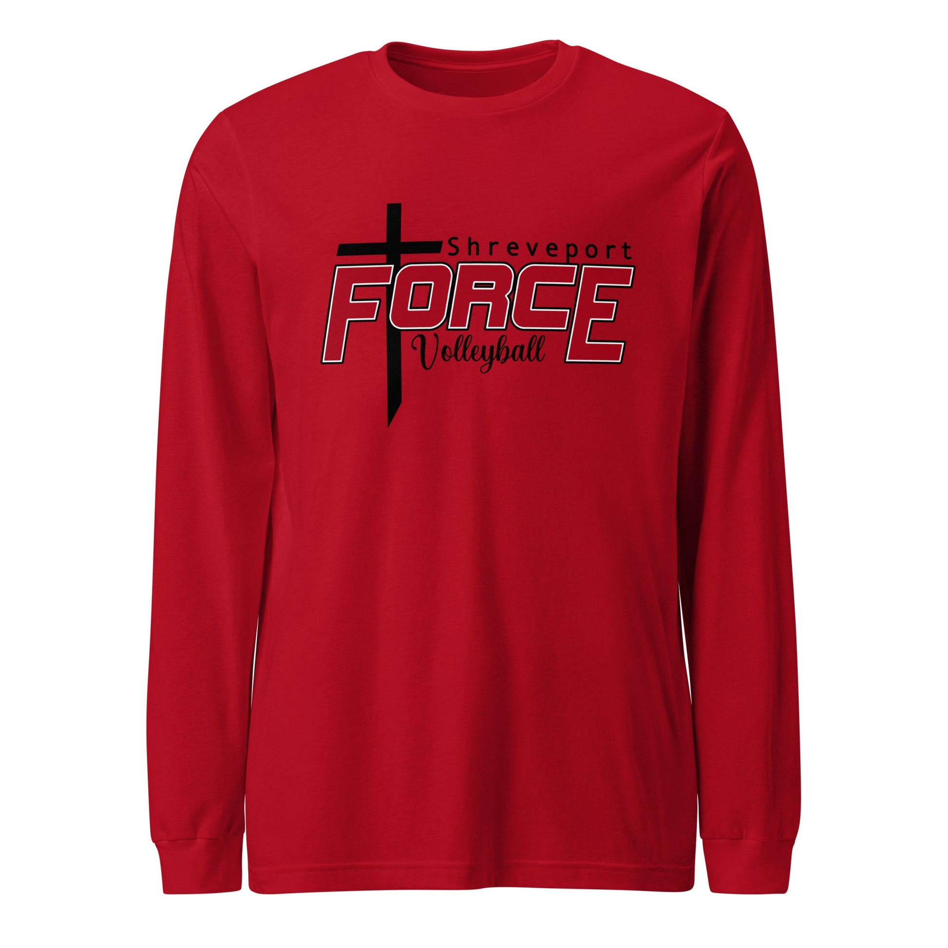 Performance | Long Sleeve Tee | Shreveport Force Volleyball | Crest Logo