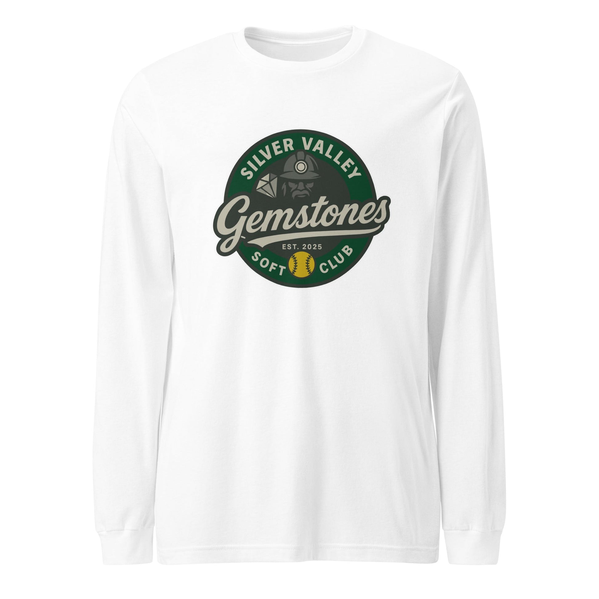 Performance | Long Sleeve Tee | Silver Valley Gemstones | Badge Logo