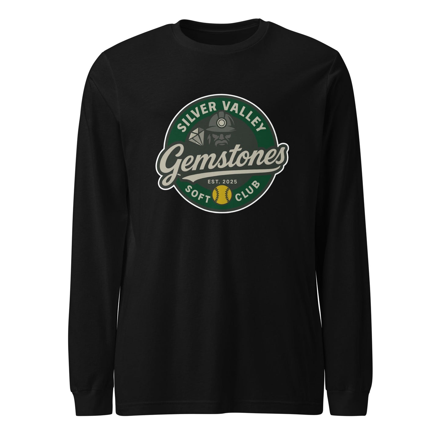 Performance | Long Sleeve Tee | Silver Valley Gemstones | Badge Logo