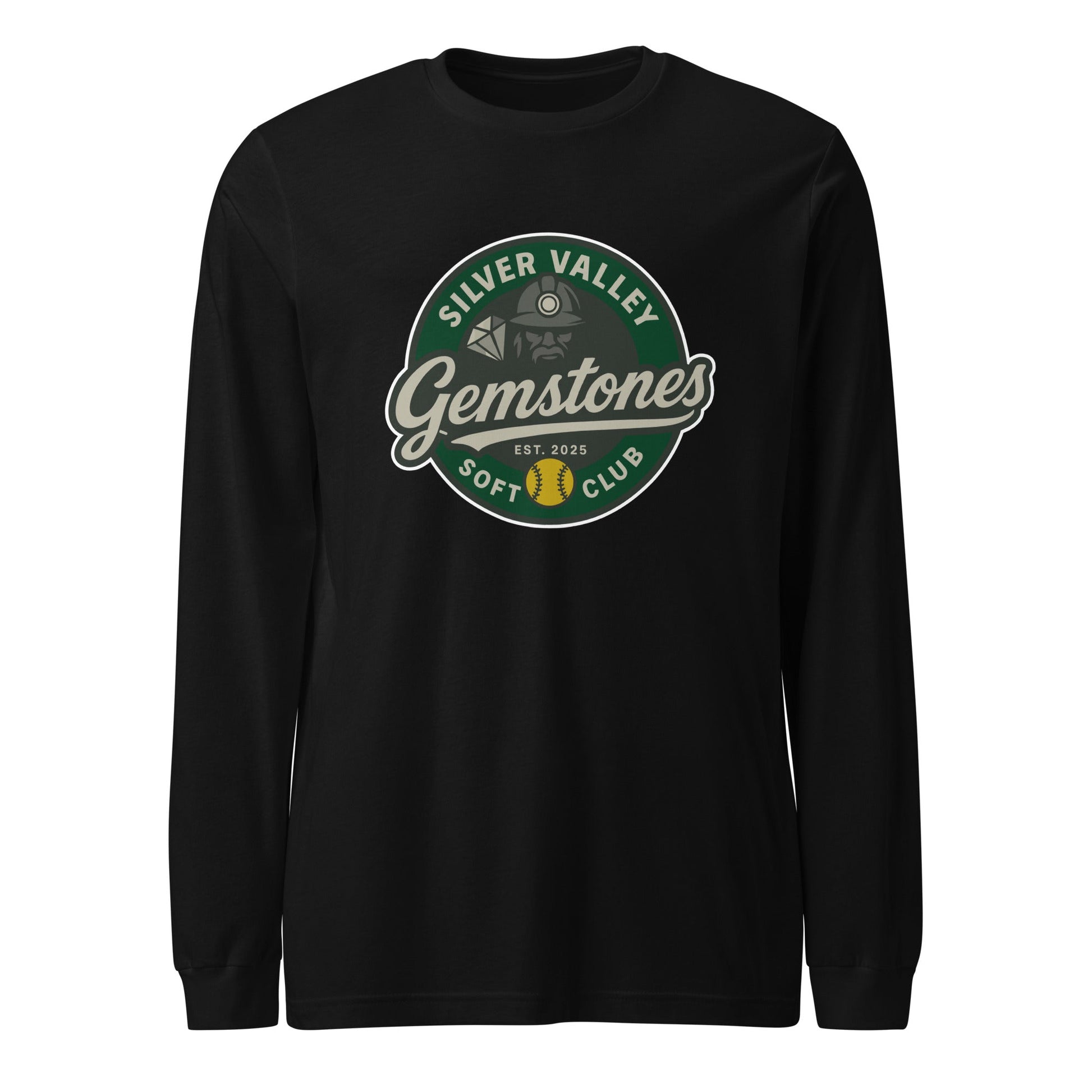 Performance | Long Sleeve Tee | Silver Valley Gemstones | Badge Logo