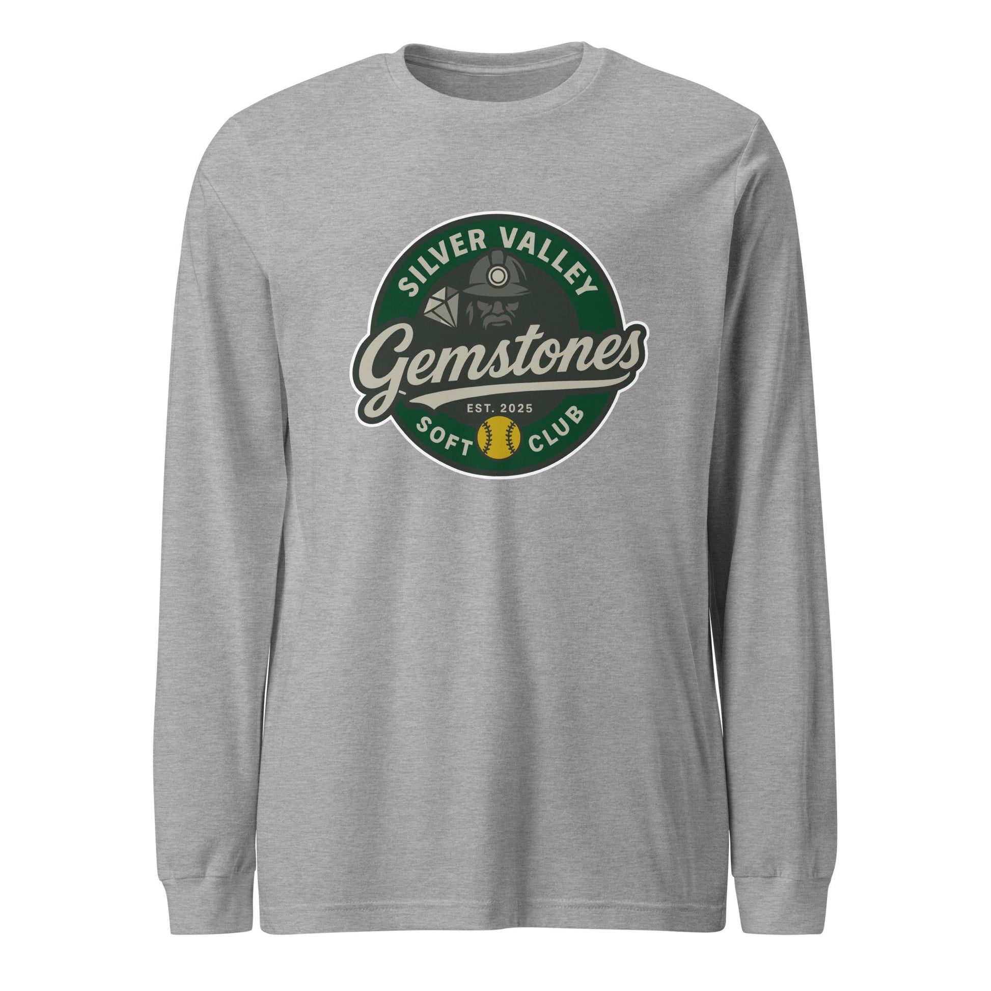 Performance | Long Sleeve Tee | Silver Valley Gemstones | Badge Logo