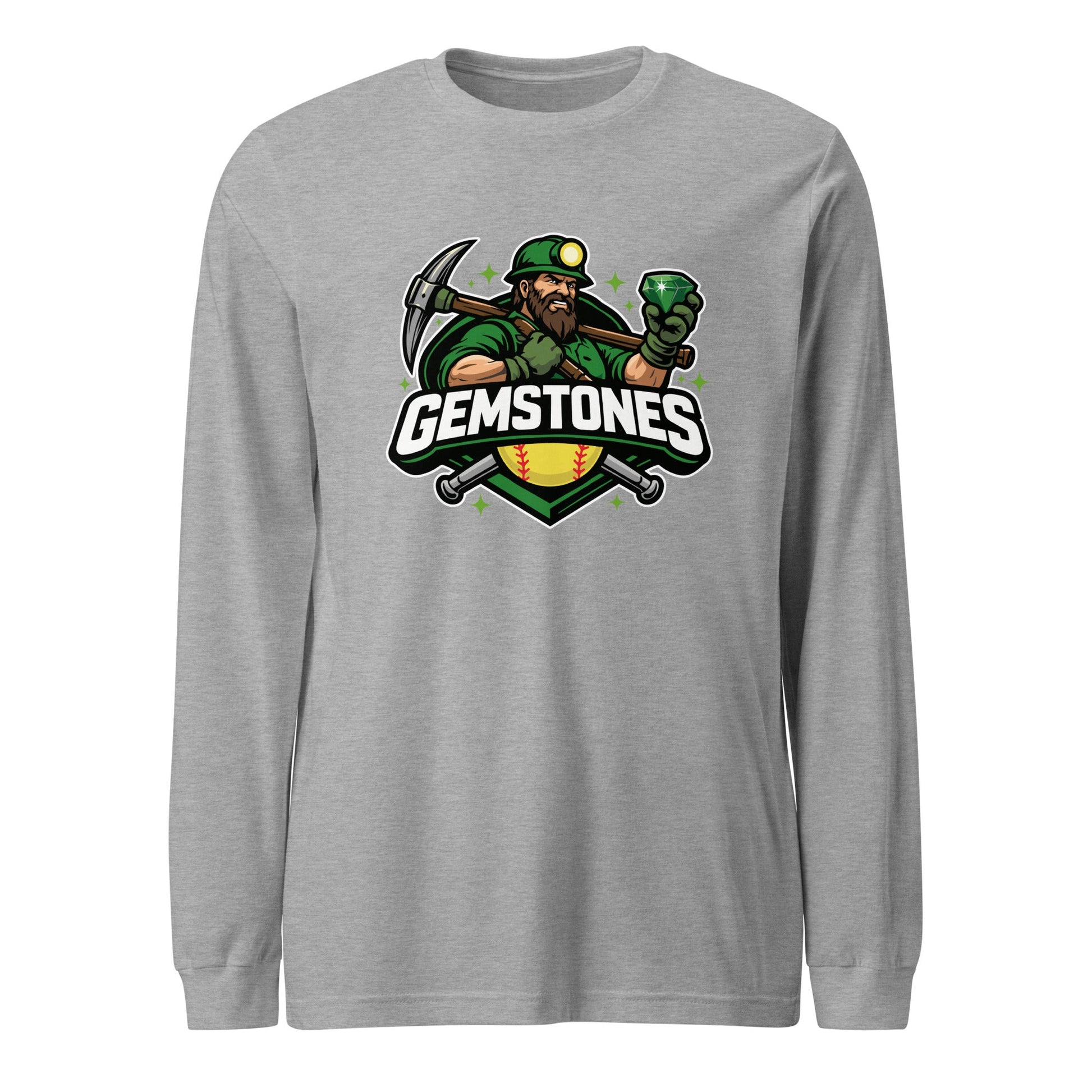 Performance | Long Sleeve Tee | Silver Valley Gemstones | Emerald Valley Logo