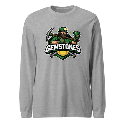 Performance | Long Sleeve Tee | Silver Valley Gemstones | Emerald Valley Logo