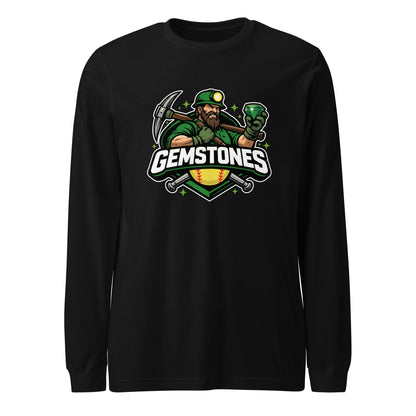 Performance | Long Sleeve Tee | Silver Valley Gemstones | Emerald Valley Logo