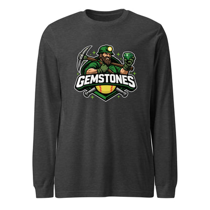 Performance | Long Sleeve Tee | Silver Valley Gemstones | Emerald Valley Logo