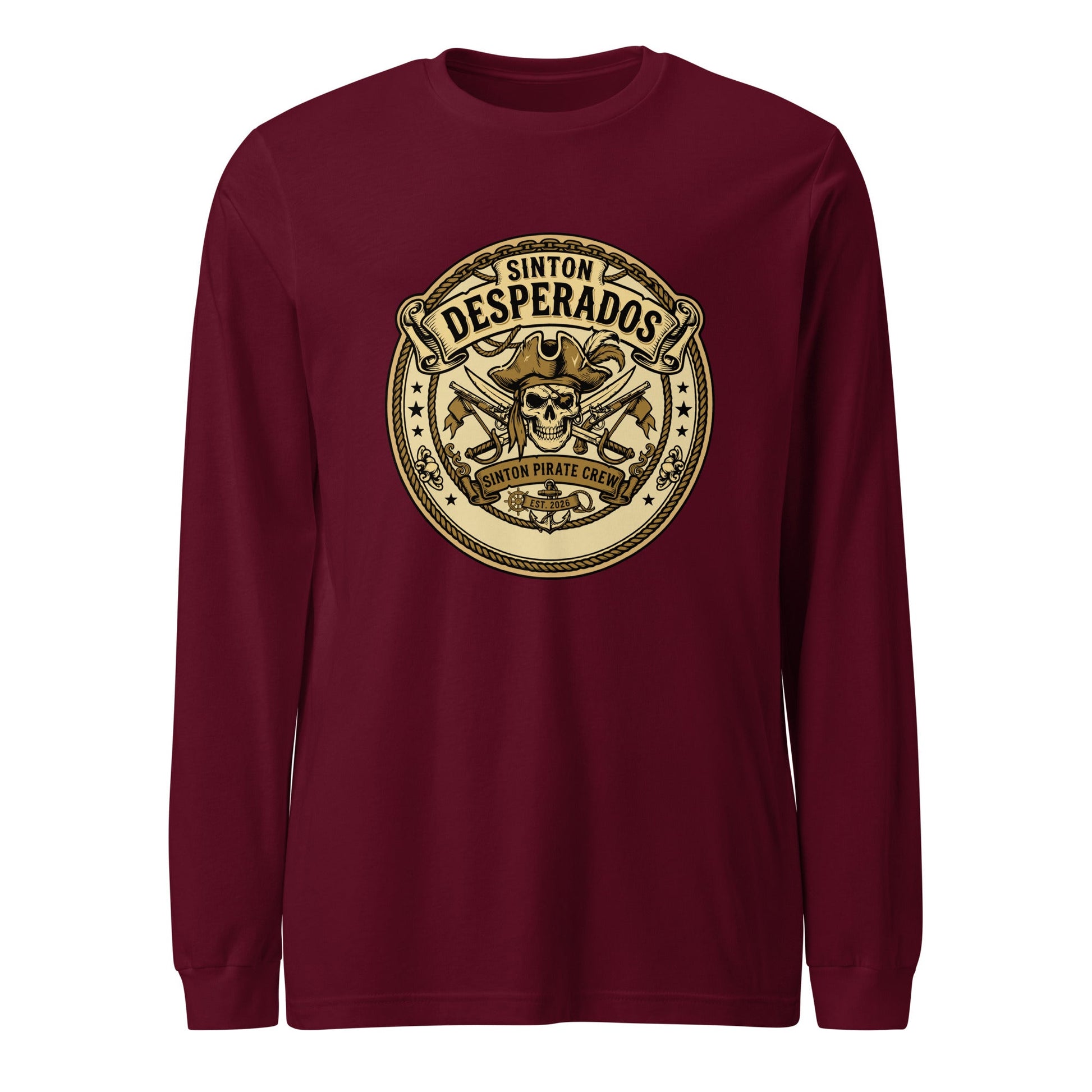 Performance | Long Sleeve Tee | Sinton Desperados Baseball | Badge Logo