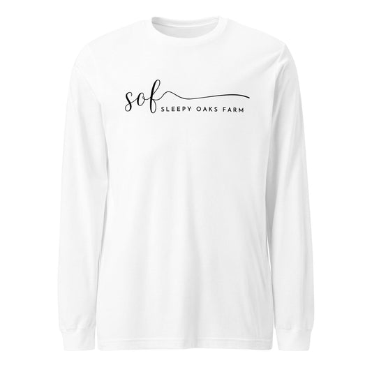 Performance | Long Sleeve Tee | Sleepy Oaks Farm | Script Logo