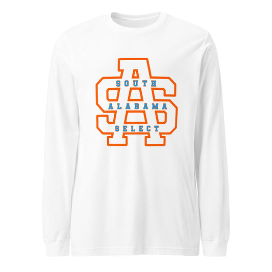 Performance | Long Sleeve Tee | South Alabama Select 8U | Letter Crest Logo